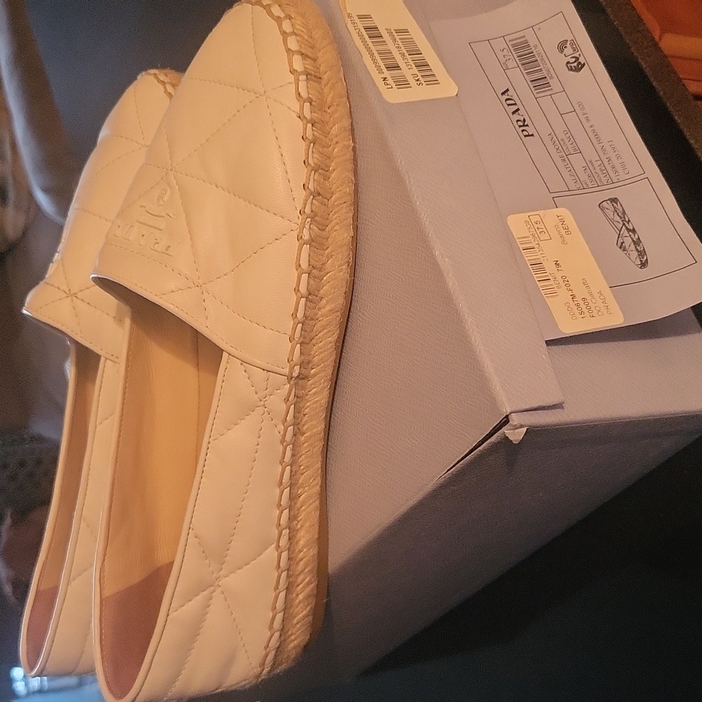 Prada Women's Espadrille In White - Picture 4 of 4